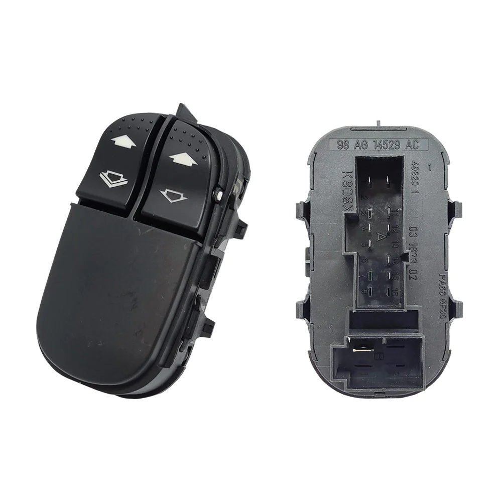Left 9-Pin (8+1) Double Glass On-Off Auto Switch Combination for Automotive Parts